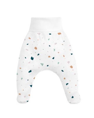 Terrazzo print footed pants