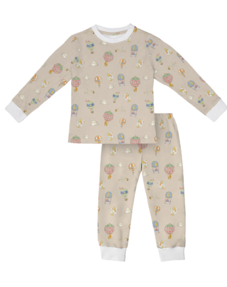 Hot air ballon long pajama set